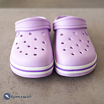 Жіночі крокси лавандового кольору, фото 3