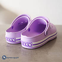 Жіночі крокси лавандового кольору, фото 4