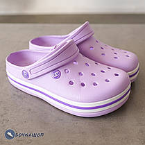 Жіночі крокси лавандового кольору, фото 2