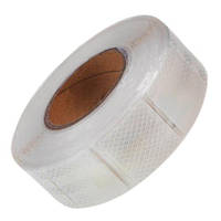 Стрічка світловідбивна 5 см х 25 м сигментована 45*45 мм WHITE