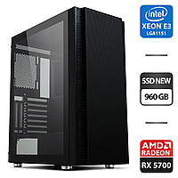 Игровой ПК Vinga Tomcat MT NEW/ Xeon E3-1240 v5/ 16 GB RAM/ 960 GB SSD NEW/ Radeon RX 5700 8GB/ 1350W