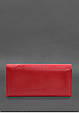 Шкіряний клатч (портмоне) на кнопці 5.0 червоний краст, фото 7