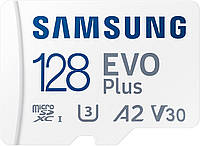 Samsung Карта памяти microSDHC 128GB C10 UHS-I R100MB/s Evo Plus + SD Shvidko - Порадуй Себя