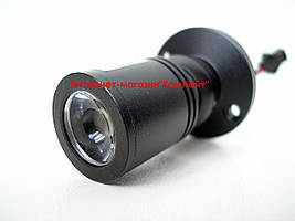 Точковий накладний світлодіодний світильник LED 1x1W 30х39 мм 6500 К алюміній (54)