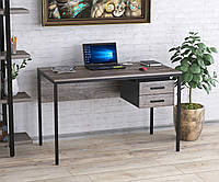 Письменный стол LD L-2p с ящиками Дуб Палена. Компьютерный стол для дома и офиса два ящика