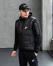 Чоловічий спортивний костюм Nike весна осінь комплект із жилеткою та кепкою Туреччина, фото 2