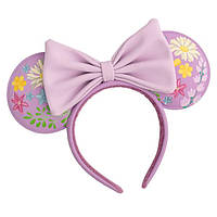 Обруч для волосся Loungefly Disney Minnie embroidered flowers (WDHB0090)