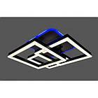 Сучасна стельова люстра геометрія 11058-3BK LED 3color dimmer, фото 2