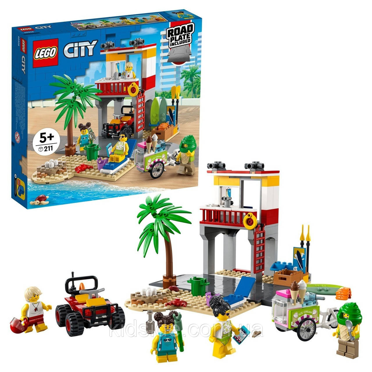 LEGO City 60328 Пості Рятувальників на пляжі