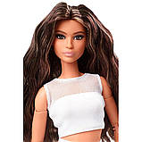 Barbie Looks #1 GTD89 Лялька Барбі Брюнетка з хвилястим волоссям, фото 5