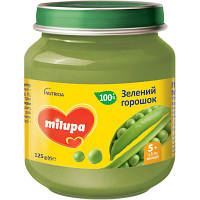 Детское пюре Milupa Зеленый горошек для детей от 5 месяцев 125 г 5900852060564 n