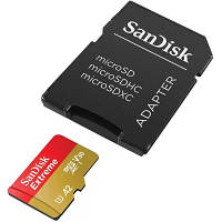 Карта памяти SanDisk 128GB microSD class 10 UHS-I U3 Extreme SDSQXAA-128G-GN6MA n