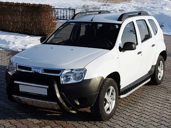 Бокові пороги BlackLine (2 шт, алюміній) для Dacia Duster 2008-2018 рр