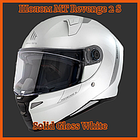 Шлем MT Revenge 2 S Solid White, XL