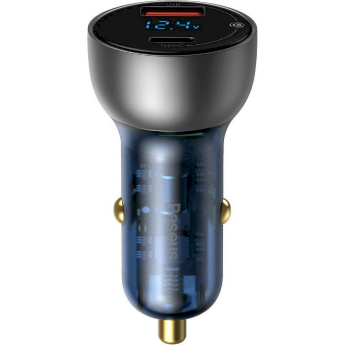 Автомобільний зарядний пристрій Baseus Particular Digital Display QC+PPS Dual Quick Charger Car Charger 65W