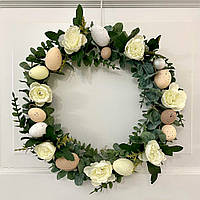 Вінок 40 см декоративний великодній  №4