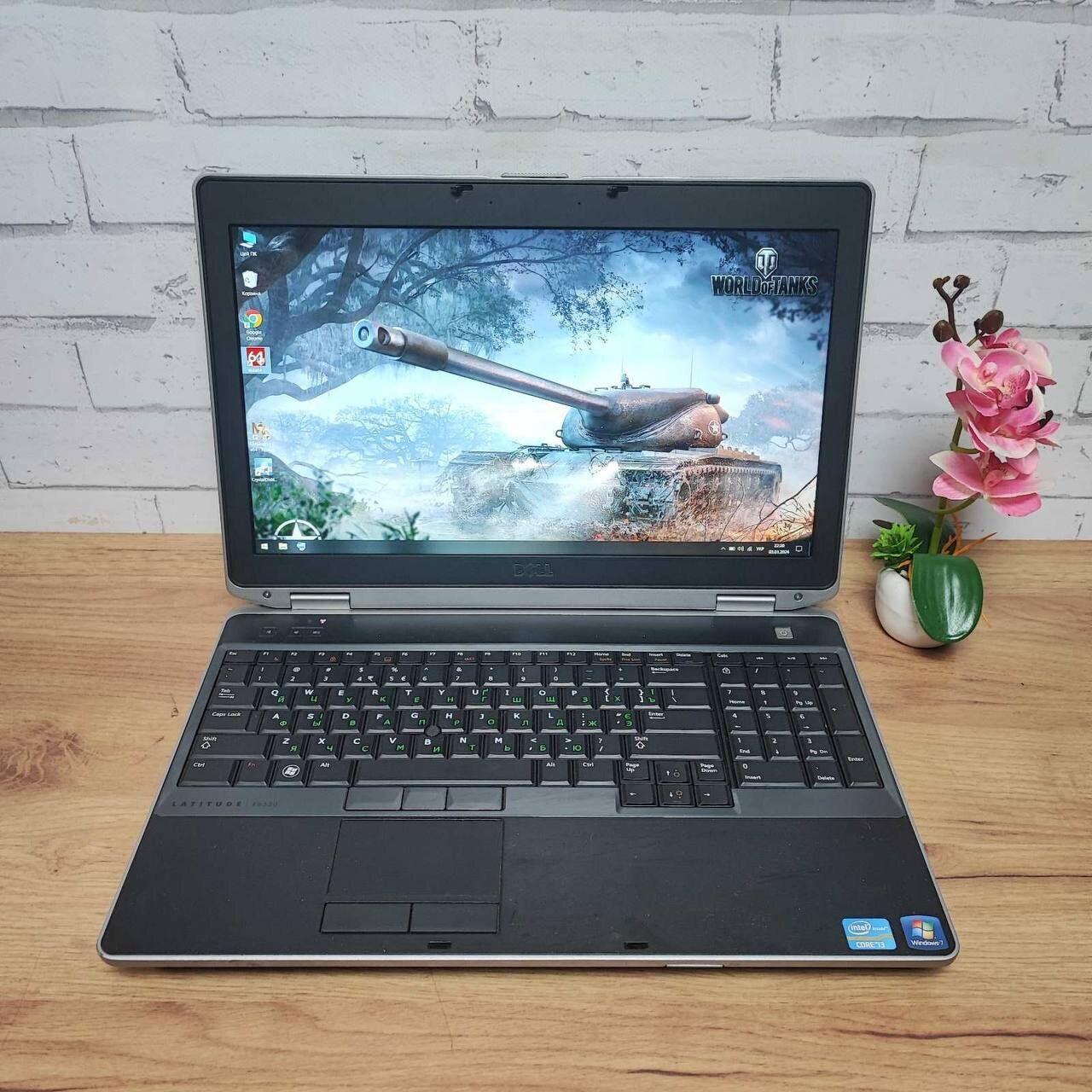 Б/в Ноутбук Dell Latitude E6530 15.6" 1920x1080| Core i3-2350M| 8 GB RAM| 465 GB HDD| HD 3000