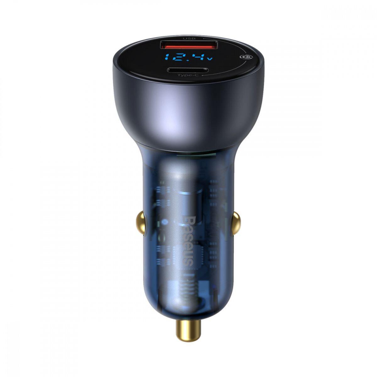 Автомобільний зарядний пристрій Baseus Particular Digital Display QC+PPS Dual Quick Charger Car Charger 65W
