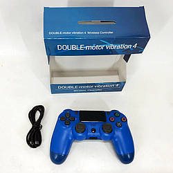 Джойстик DOUBLESHOCK для PS 4, бездротовий ігровий геймпад PS4/PC акумуляторний джойстик. RH-356 Колір синій