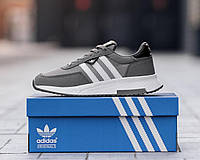 Мужсике кроссовки Adidas Retropy F2 Dark Grey серые замшевые повседневные кроссовки адидас спортивные кросы