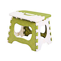 Складаний стільчик-табурет Jianpeile Anpei A9805GW 25 х 29 х 23 см Зелений з білим