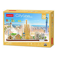 Конструктор 3D Cubic Fun City line Barcelona (MC256h)