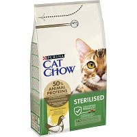 Сухой корм для кошек Purina Cat Chow Sterilised с курицей 1.5 кг 7613032233396 n
