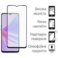 Стекло защитное Dengos Full Glue Oppo A78 5G black TGFG-298 n