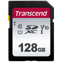 Карта памяти Transcend 128GB SDXC class 10 UHS-I U1 V10 TS128GSDC300S n