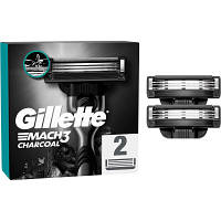 Сменные кассеты Gillette Mach3 Charcoal Древесный уголь 2 шт. 8700216062664 n