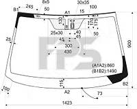 Стекло лобовое с подогревом PR00140916 на Toyota Rav 4 2010-2012