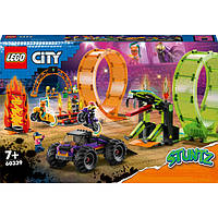 Конструктор LEGO City Подвійна петля каскадерської арени (60339)