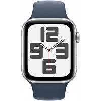 Смарт-часы Apple Watch SE 2023 GPS 40mm Silver Aluminium Case with Storm Blue Sport Band - S/M MRE13QP/A n