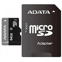 Карта памяти ADATA 64GB microSD class 10 UHS-I AUSDX64GUICL10-RA1 n
