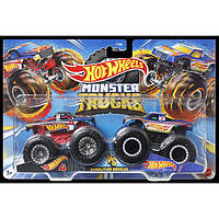 Набір машинок Hot Wheels Monster Trucks Hot Wheels 4 vs Hot Wheels 1 (FYJ64/HNX29)