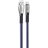 Дата кабель USB 2.0 AM to Micro 5P 1.0m zinc alloy blue ColorWay CW-CBUM011-BL n