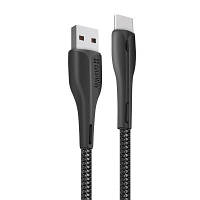 Дата кабель USB 2.0 AM to Type-C 1.0m led black ColorWay CW-CBUC034-BK n