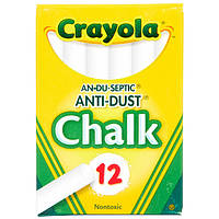 Набір крейди Crayola біла анти-пил 12 шт (256236.048)