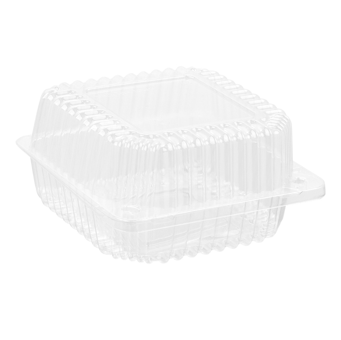 Контейнер для зберігання Inpak одноразовий 850 мл 13х13 см h8 см пластик (12892/HF-200-1 PS/700 шт.), фото 1