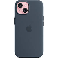 Чехол для мобильного телефона Apple iPhone 15 Silicone Case with MagSafe Storm Blue MT0N3ZM/A n
