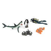 Набір фігурок Kids Team Морські мешканці Акула пінгвіни риба-клоун (Q9899-P24/1)