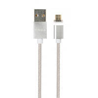 Дата кабель USB 2.0 AM to Micro 5P 1.0m Magnetic Vinga VCPDCMMAG1S n