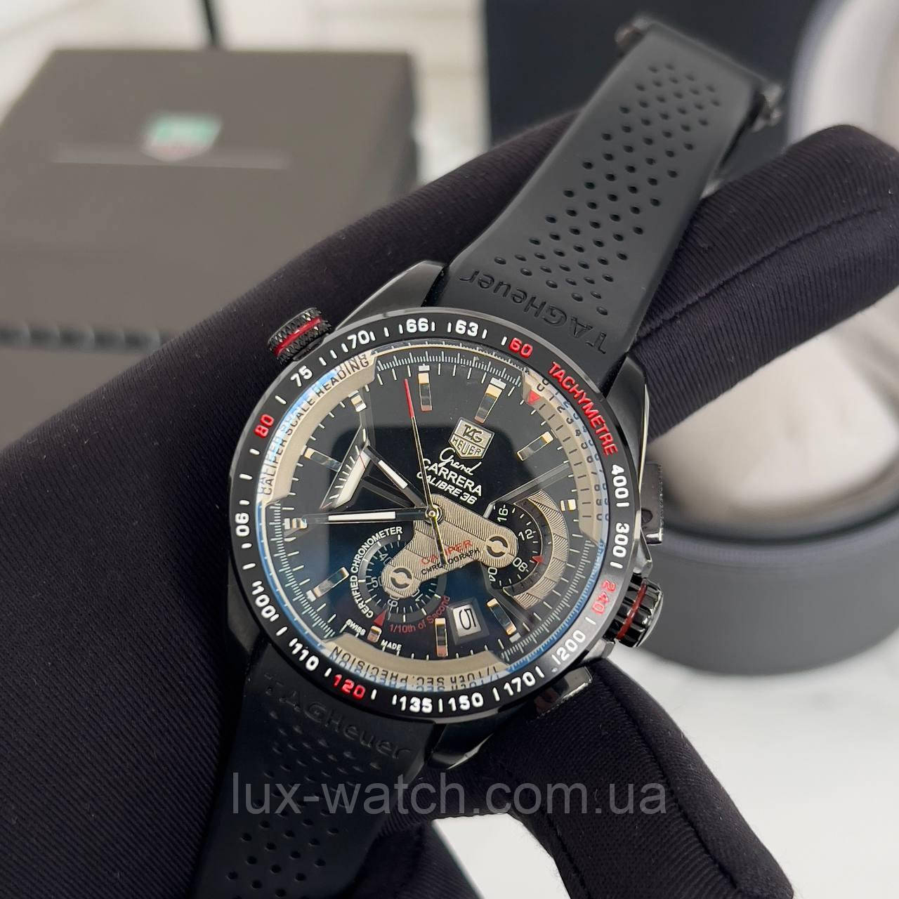 Годинник чоловічий Tag Heuer Grand Carrera Calibre 36 RS All Black