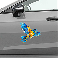 Автонаклейка с изображением птицы 15x15см для стекла - стильный дизайн