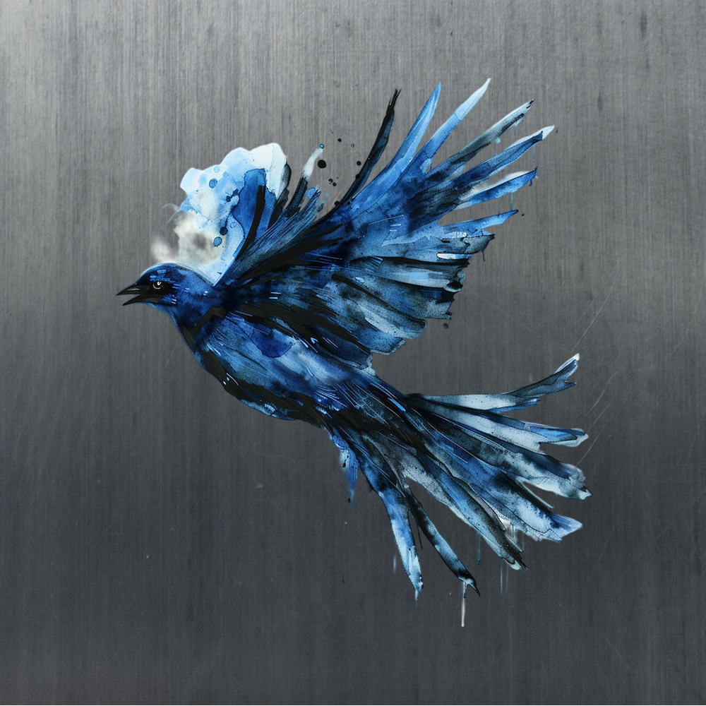 Ексклюзивна наклейка на автомобіль 'Вільний птах' 50x50см на капот