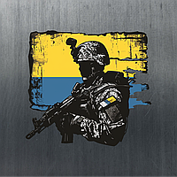 Дизайнерська плівка Оракал із патріотом 30x30см на бампер