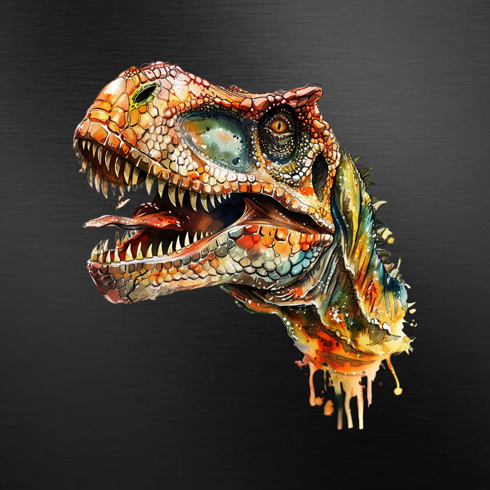 Водостійка наклейка на авто з раптором 15x15см - стильний тюнінг