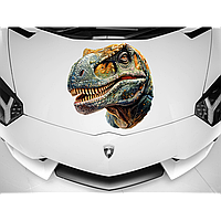 Эксклюзивный декор авто: голова динозавра 80x80см на бампер