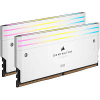 Модуль памяти для компьютера DDR5 32GB 2x16GB 6000 MHz Dominator Titanium RGB White Corsair