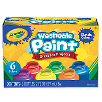 Набір фарб Crayola Classic washable 6 кольорів (54-1204)